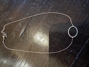 AS29 Rose Gold Oval Diamond Choker